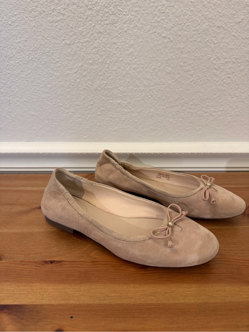 Women’s Cole Haan Nude Suede Ballet Flats
